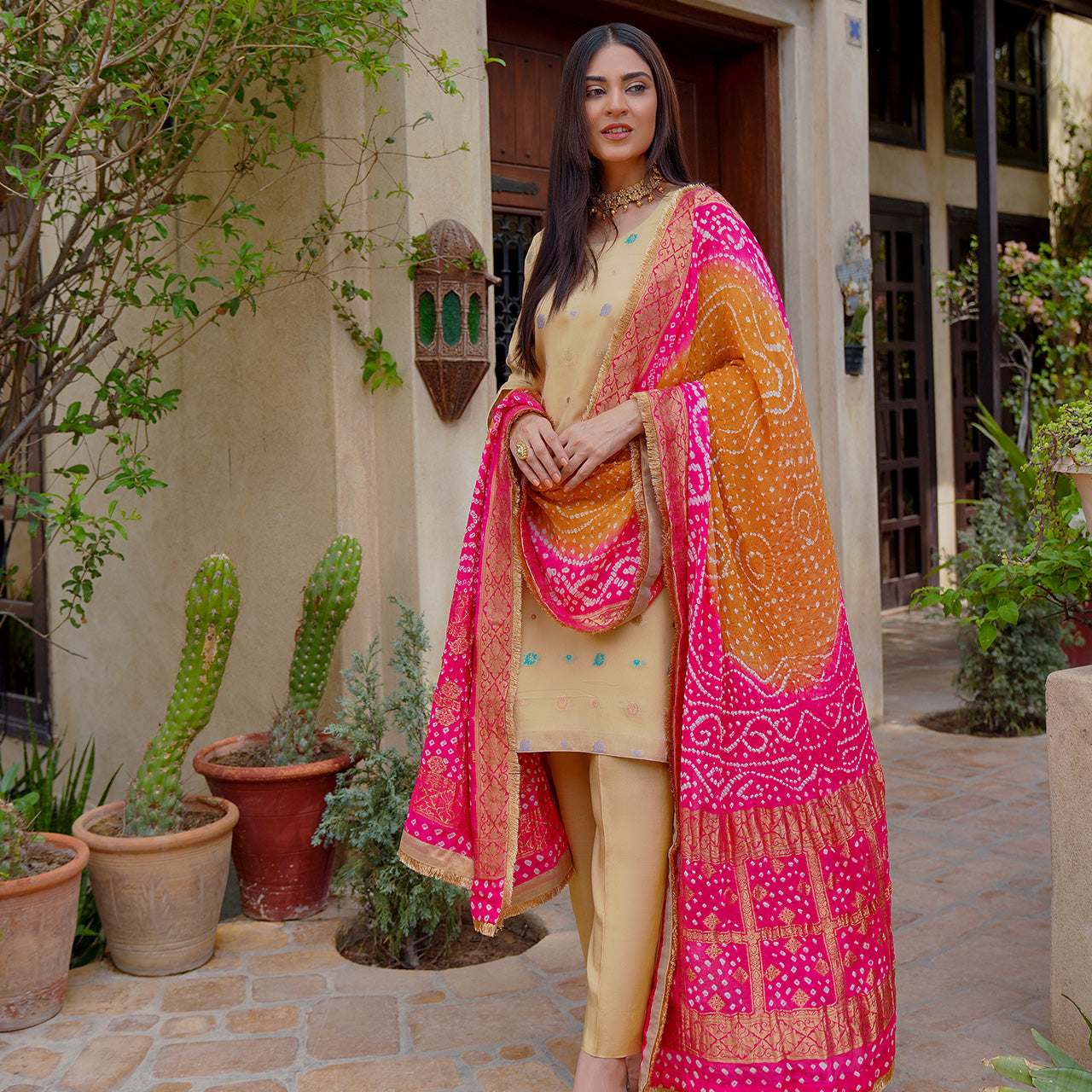 Peach Rangreza Suit